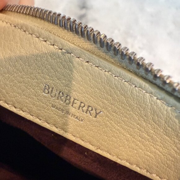 Burberry Knight Pale Green Leather Shoulder Bag with Silver hardware - Picture 12 of 16